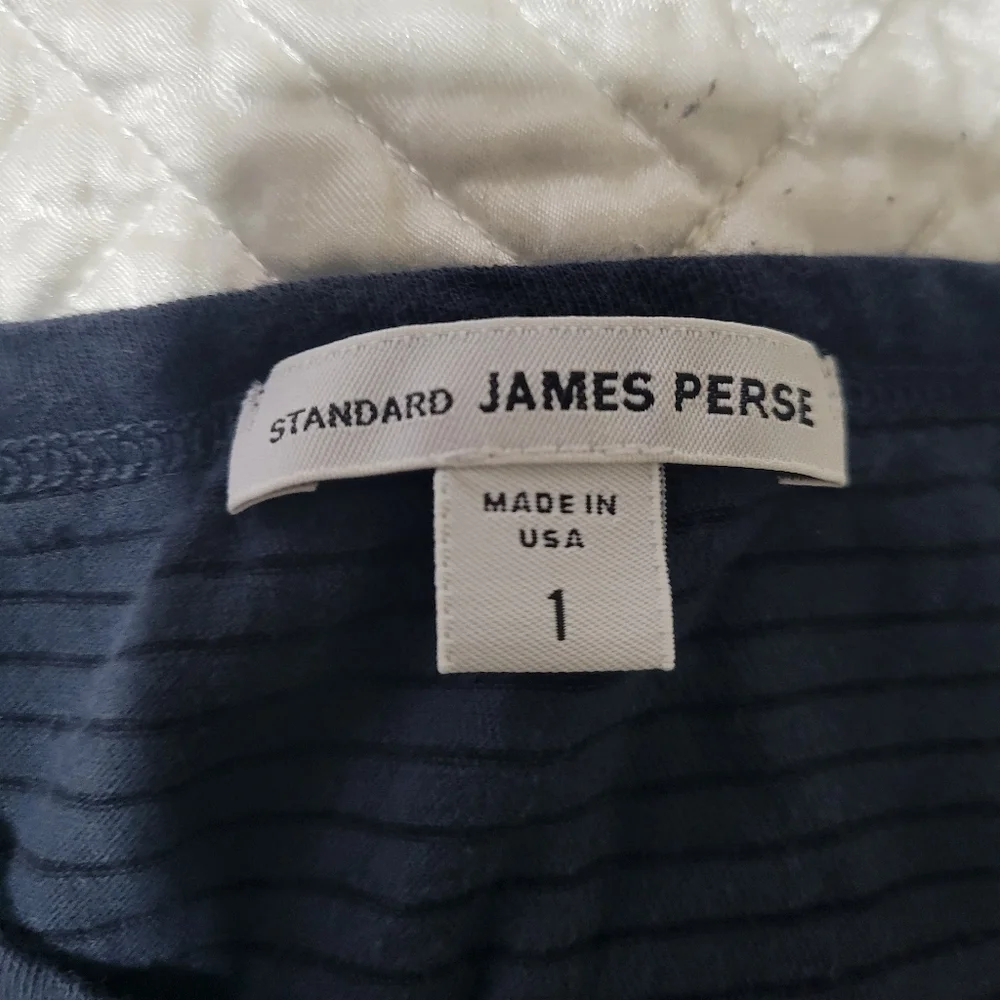 James Perse Navy Ribbed Tank Top Size 1 XS S - Picture 3 of 4